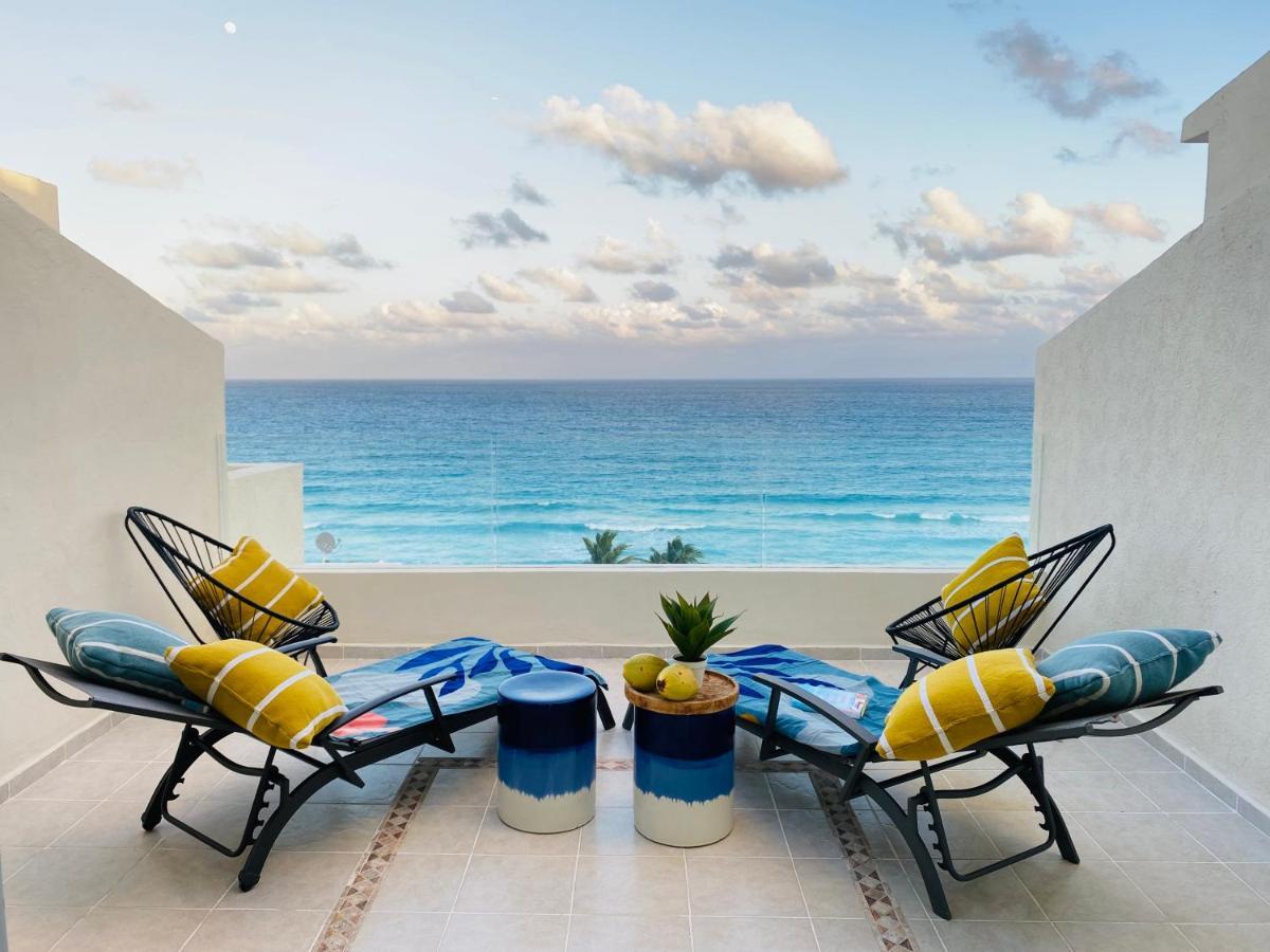 Ocean View Three Bedroom, Three Story Penthouse By The Beach Cancún Exteriér fotografie